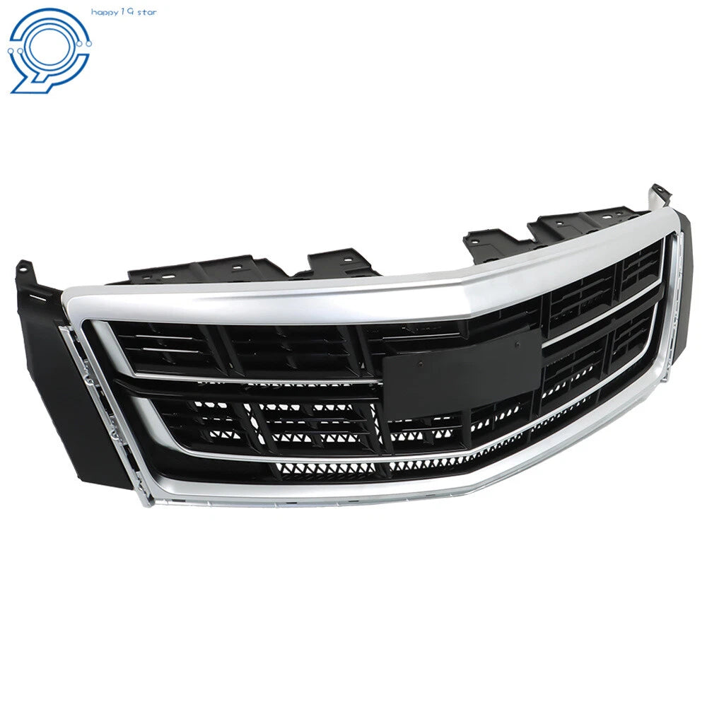 Front Bumper Grille for Cadillac XTS (2016-2017) Black Plastic