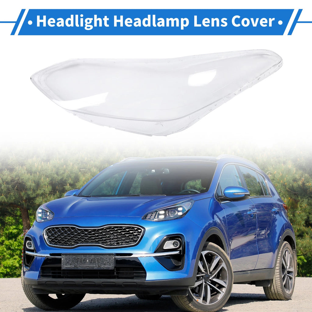 Headlight Lens Cover for Kia Sportage (2017–2019) PC Clear