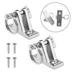 2 Pack 316 SS 90 Degree Deck Hinge for Marine Boat (Bimini Top)