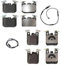Front & Rear Disc Brake Pad Kit w/ Sensors for BMW F22 F23 F30 F32 F33 F36