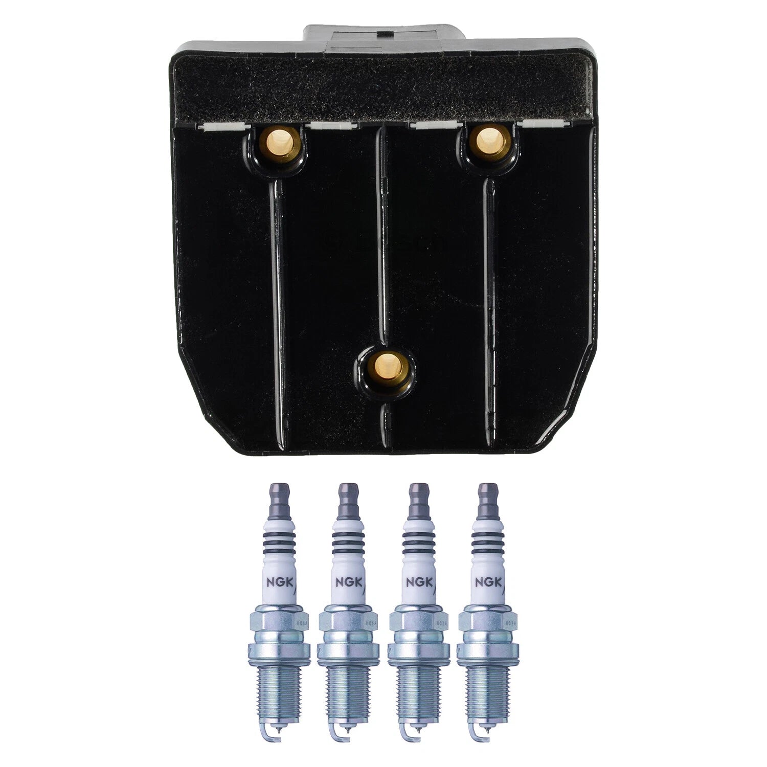 Set of 4 Bosch Ignition Coils & NGK Iridium IX Spark Plugs for Golf Jetta Accent SL2