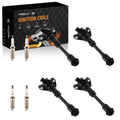 Set of 4 Ignition Coils & Spark Plugs for Ford Escape Fiesta 1.6L Turbo (2013–2019)