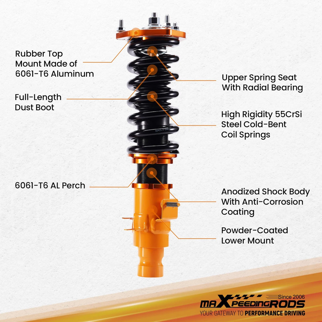Coilover Lowering Kit for Infiniti M35x M45x (2006–2010) AWD Adjustable Height