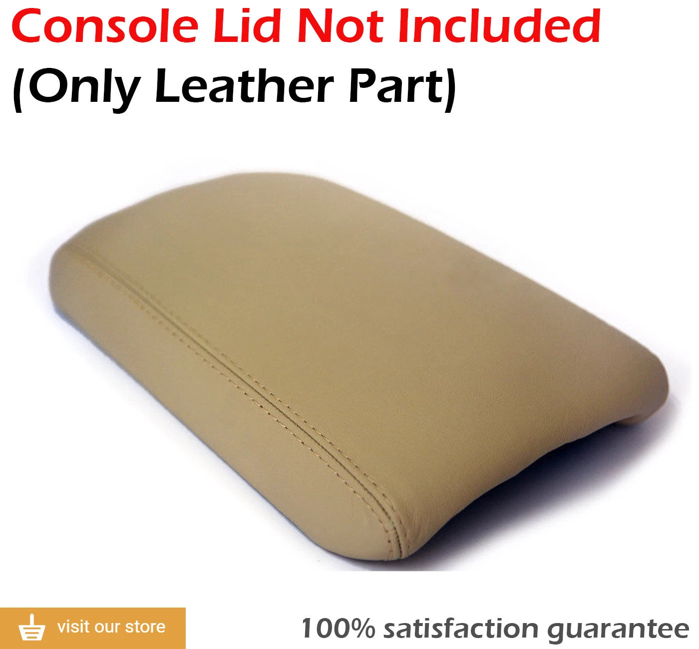 Leather Synthetic Center Console Armrest Cover for Lincoln MKZ (2010–2012)