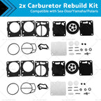 2X Carb Rebuild Repair Kit for Sea-Doo SP SPI SPX HX GS GSI GSX (1990–2003)