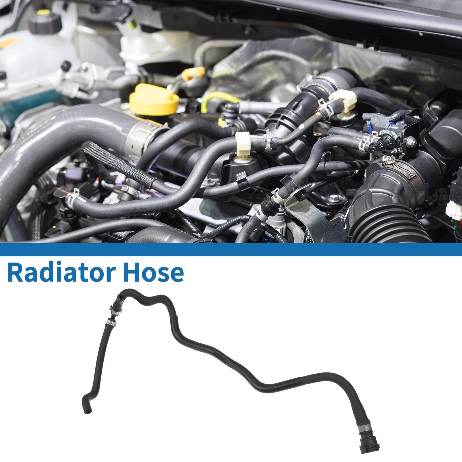 Radiator Hose for BMW 745i 745Li (2002–2005) No. 17127508013 | Black