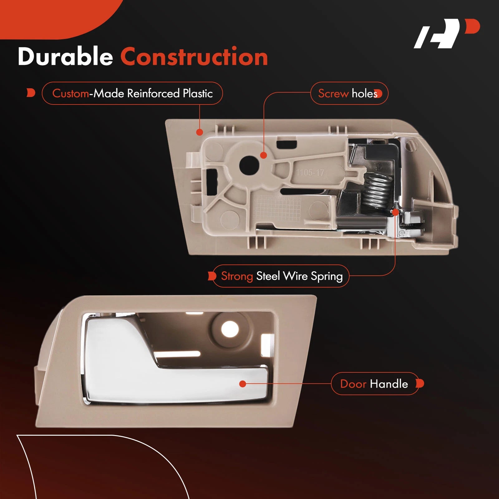 Beige Chrome Interior Door Handle for Ford Escape Mercury (2001-2012)