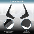 Mud Flaps Kit for Dodge Ram 1500 2019-2025 - Splash Guards, No-Drill