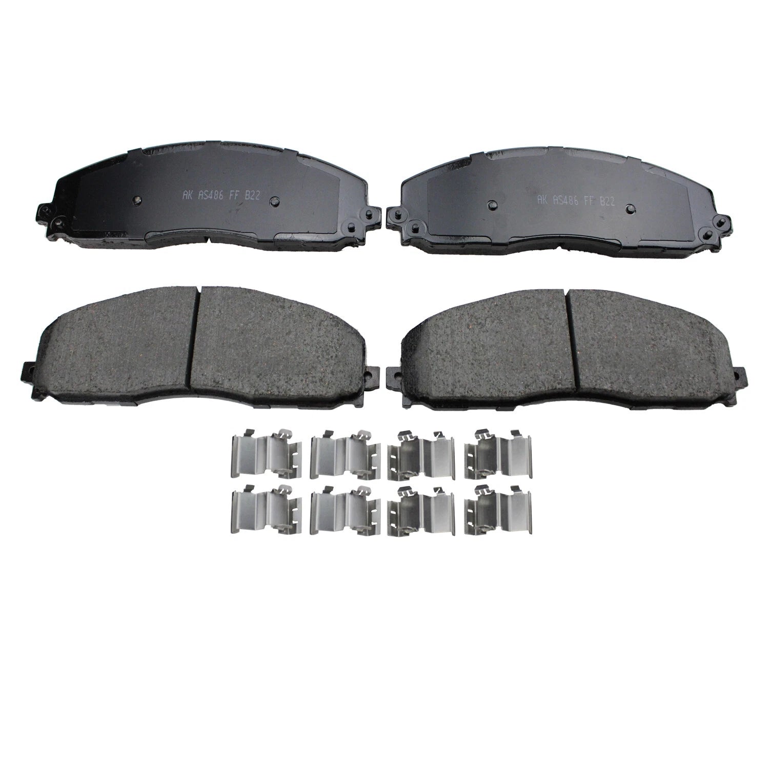Set of 4 Akebono ProACT Front Ceramic Disc Brake Pads for Ford F-250 F-350 (2005–2023)