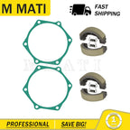 Set of 4 Brake Shoes Springs for John Deere 650 670 Tractor CH15066 CH20140 CH15065