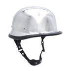 Silver DOT Half Face Helmet for Motorcycle (L Size)
