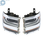HID Xenon Headlights for Chevy Silverado 1500 (2016–2018) with DRL Chrome