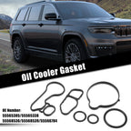 Set of 1 Oil Cooler Gasket for Buick Encore (2013–2021) No.55565385 Rubber Black