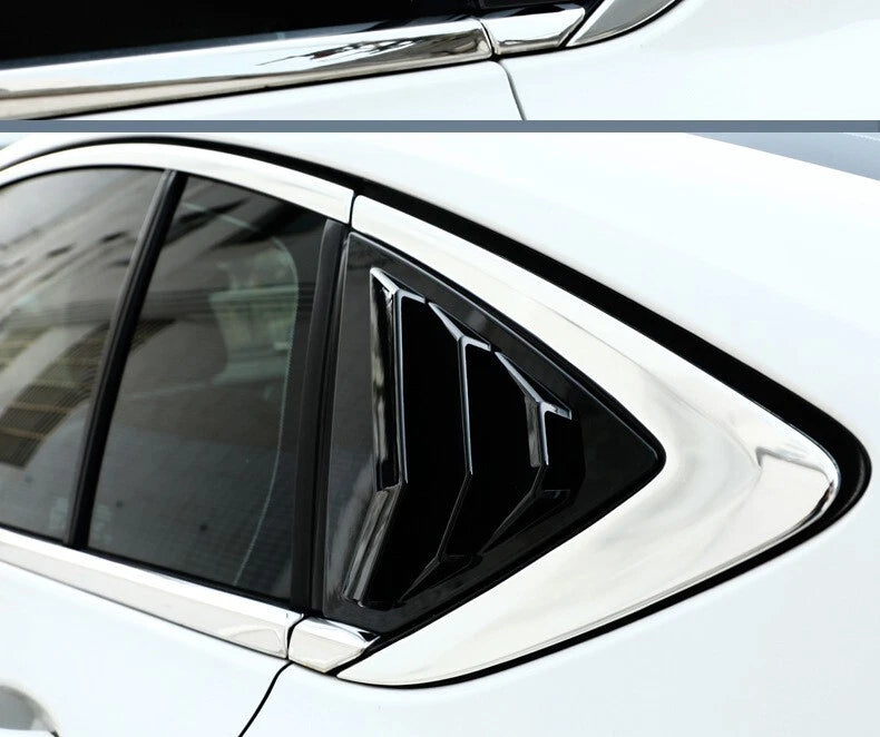 Gloss Black Rear Window Louver Shutter Cover for Buick Regal (2017–2021) Pair