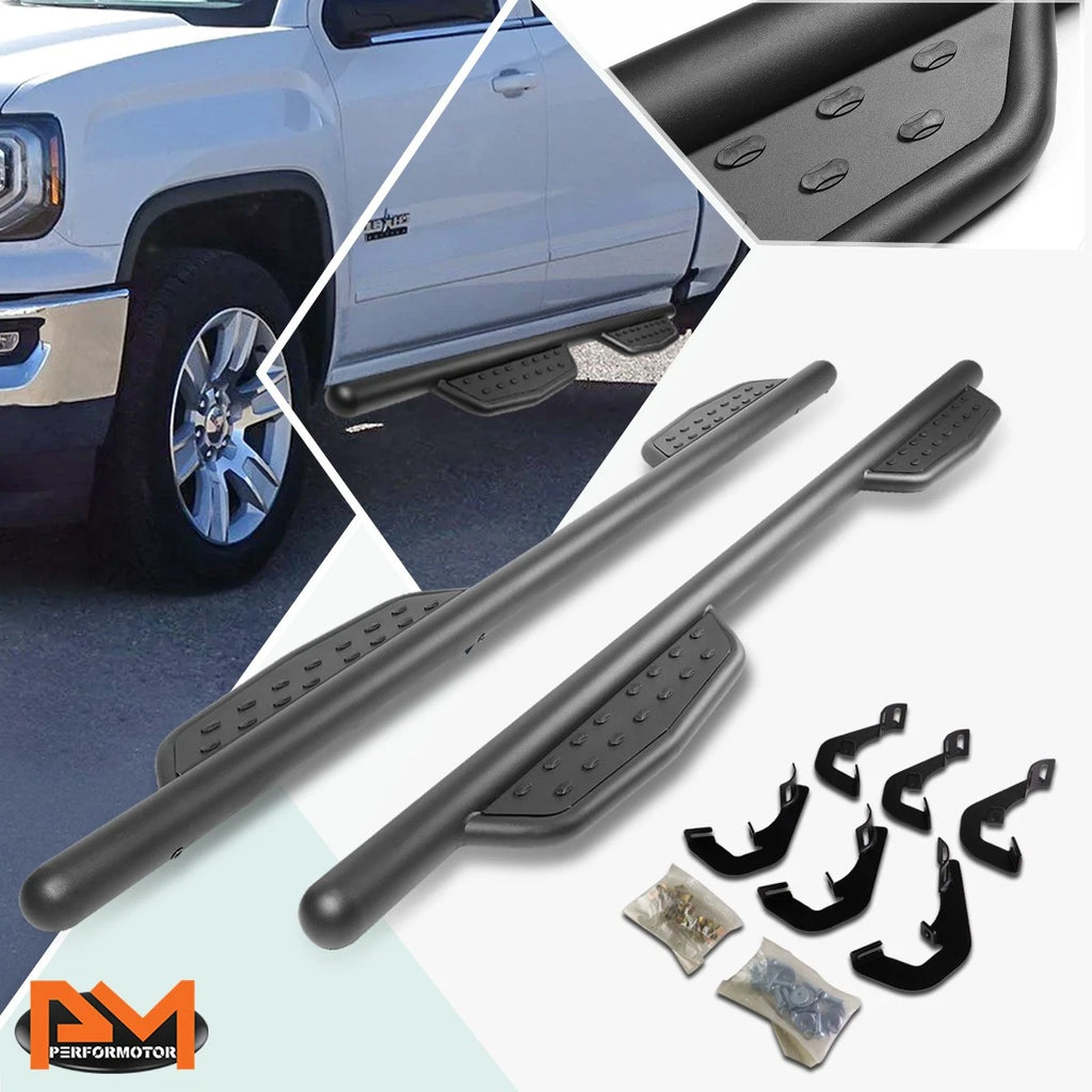 3" Side Step Nerf Bar Running Board for Silverado/Sierra Crew Cab (2007–2019)