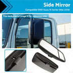 1 Pair Side Mirrors for Isuzu N-Series Flat (With Spotter)