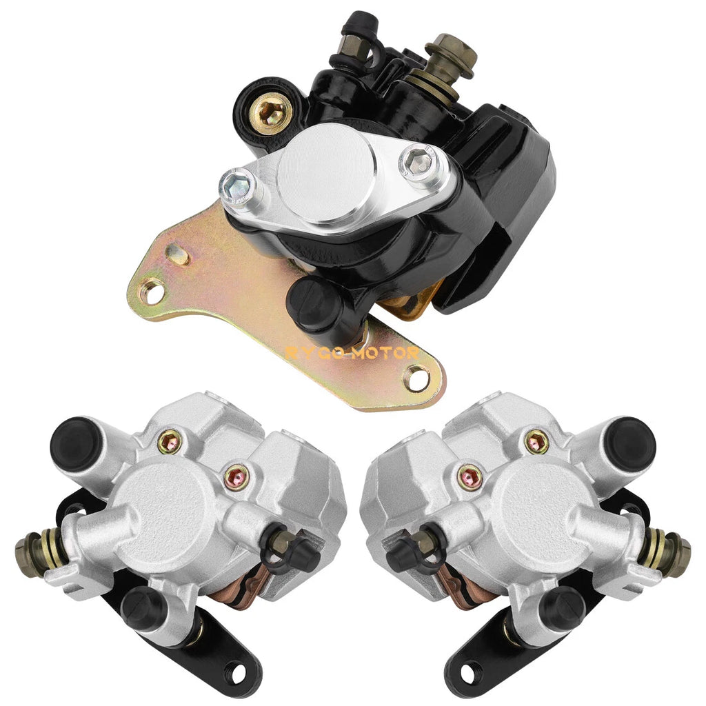 Set of 2 Front & Rear Brake Calipers W/Pads for Honda Sportrax 400 TRX400EX (1999–2004)