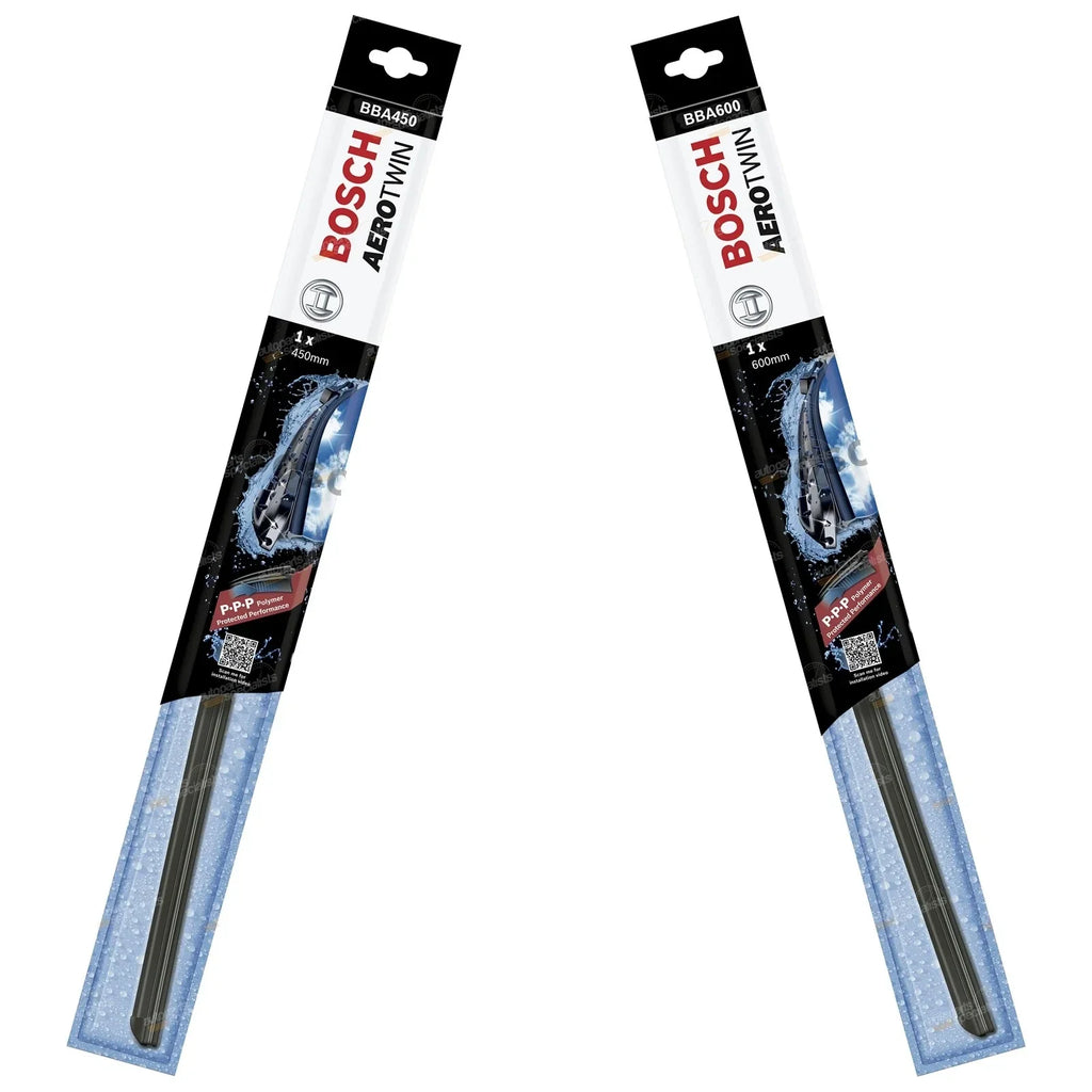Front Pair Aerotwin Wiper Blades for Mazda Premacy CP (2001 - 2003)