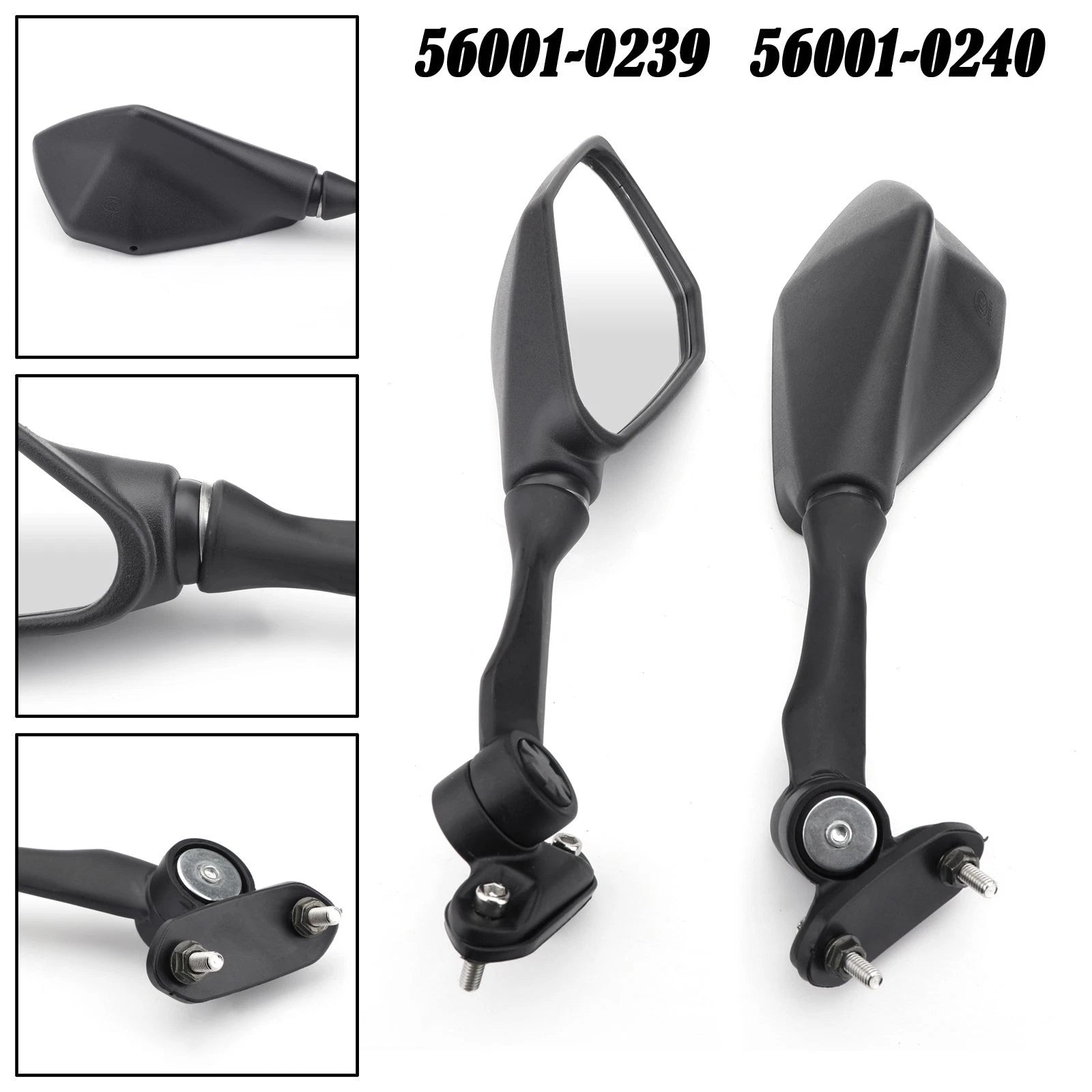 Rear View Mirrors for Kawasaki Ninja ZX6R 636 300R EX300 250 (2013–2017)