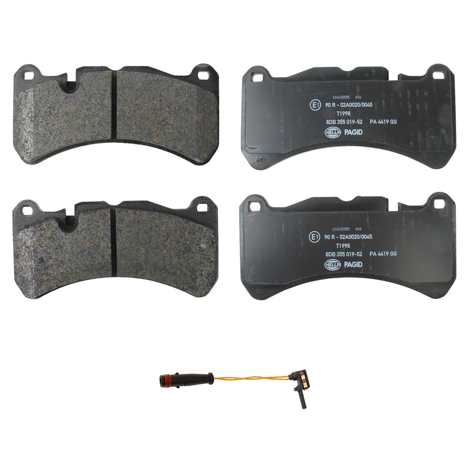 Hella Front Low-Met Disc Brake Pad w/Sensor Kit for Mercedes CLK55 AMG (2005)