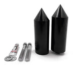 Black Spike Extended Frame Slider Protector for Yamaha YZF 600R (1996–2007)