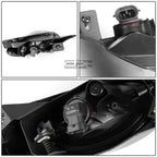 Clear Lens Fog Light Lamp + Switch for Honda Civic Coupe (2009–2011)