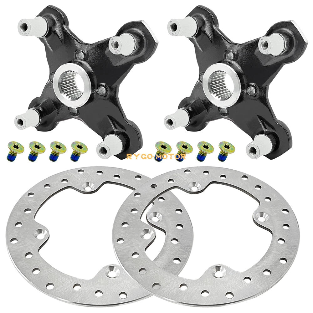 2 Front/Rear Wheel Hub & Brake Rotor for Can-Am Renegade (500–1000)