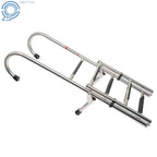 2 Step Stainless Steel Folding Ladder for Boats (400 lb Limit)