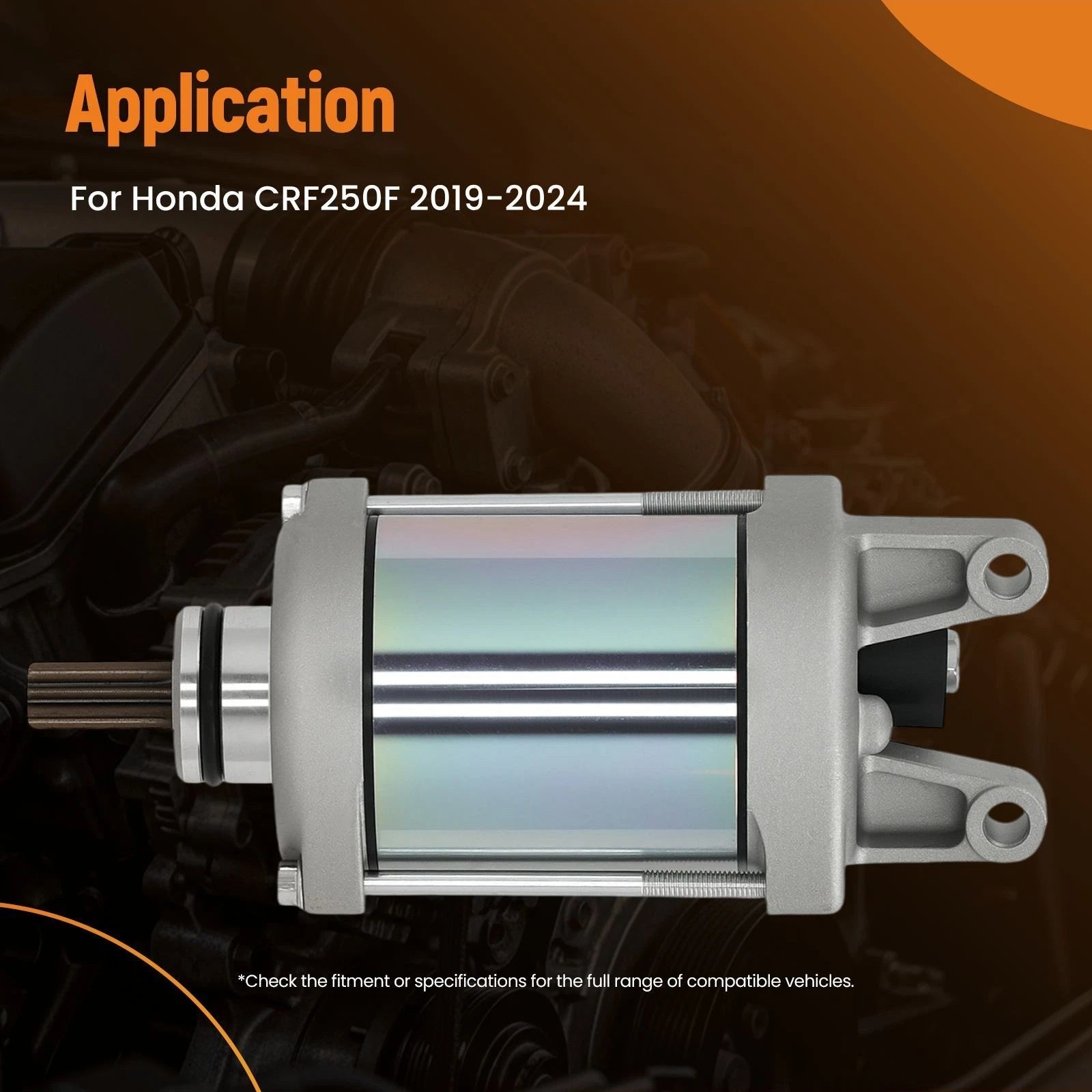 12V Starter Motor 9 Teeth for Honda CRF250F (2019–2024) 31200-K31-901