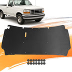 Hood Insulation Pad for Ford F-150 (1997–2003) Low Profile with Clips Black