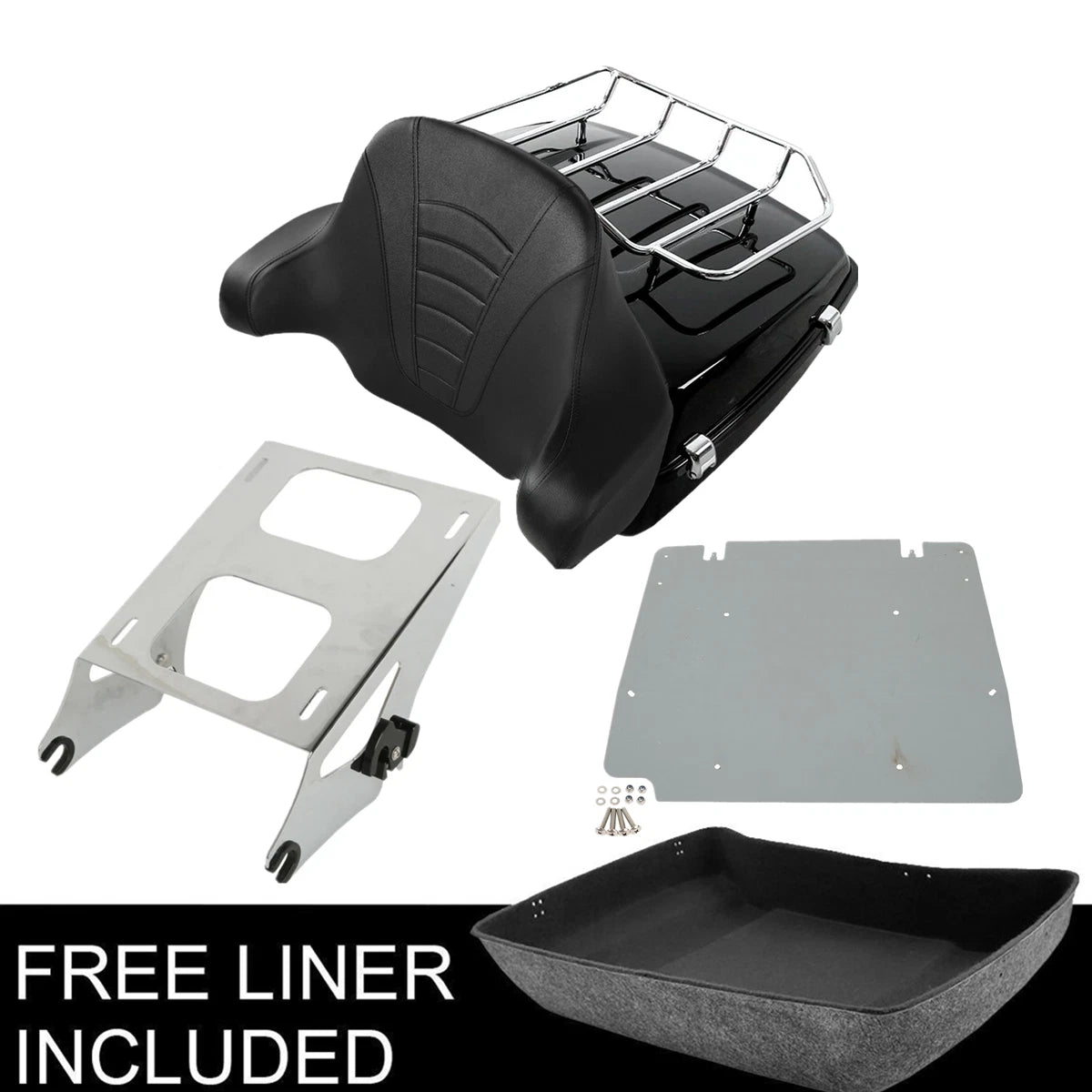 Trunk Pad Mount Rack Plate for Harley Touring Electra Glide (2014–2023)