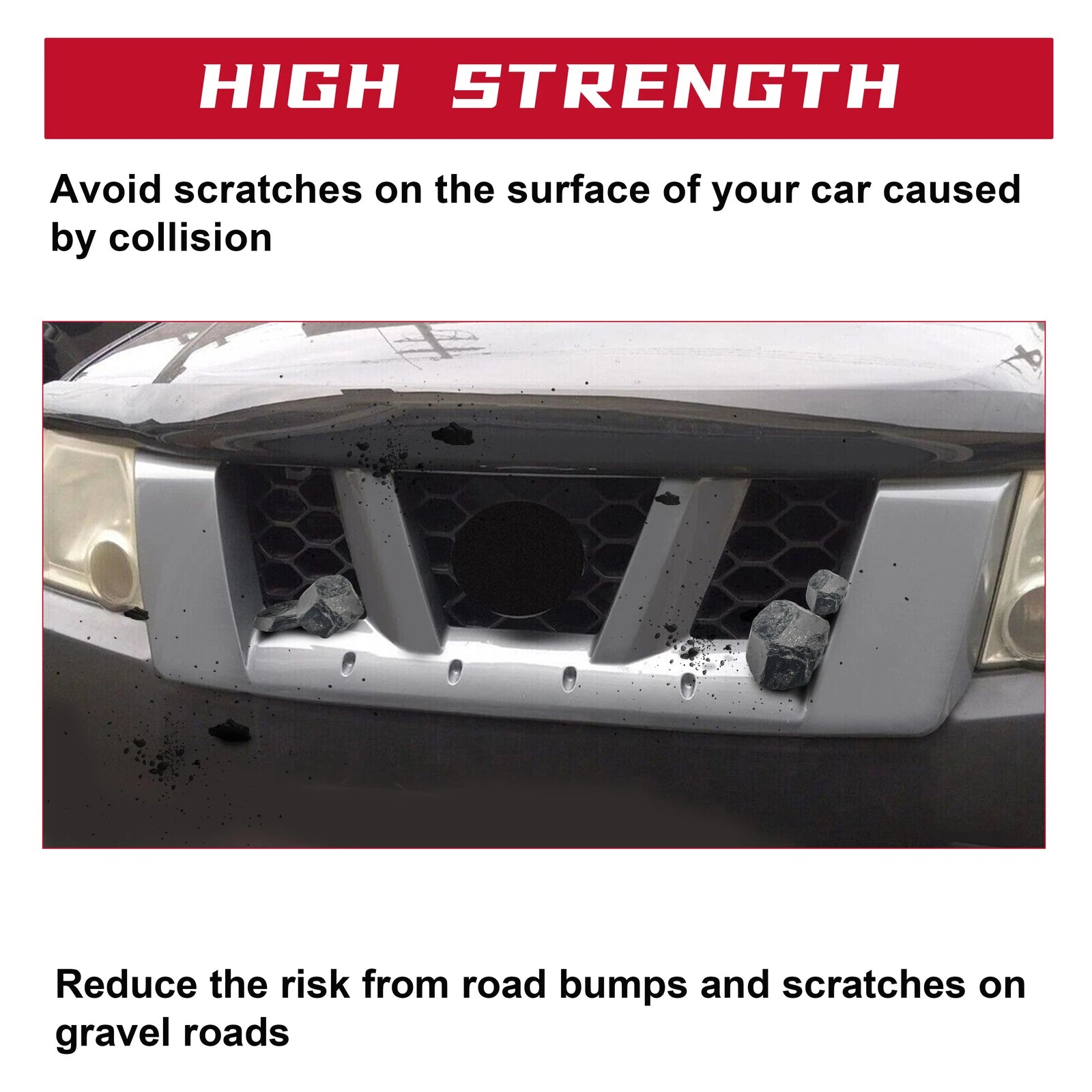 Gray Front Grille for Nissan Xterra (2005–2008)