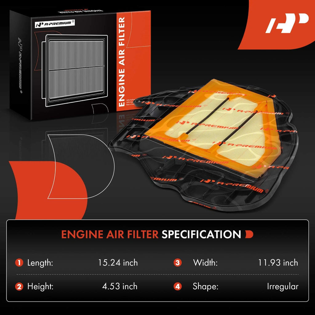 Engine Air Filter for BMW X5 550i xDrive 2011–2013, 750i xDrive 2010–2015