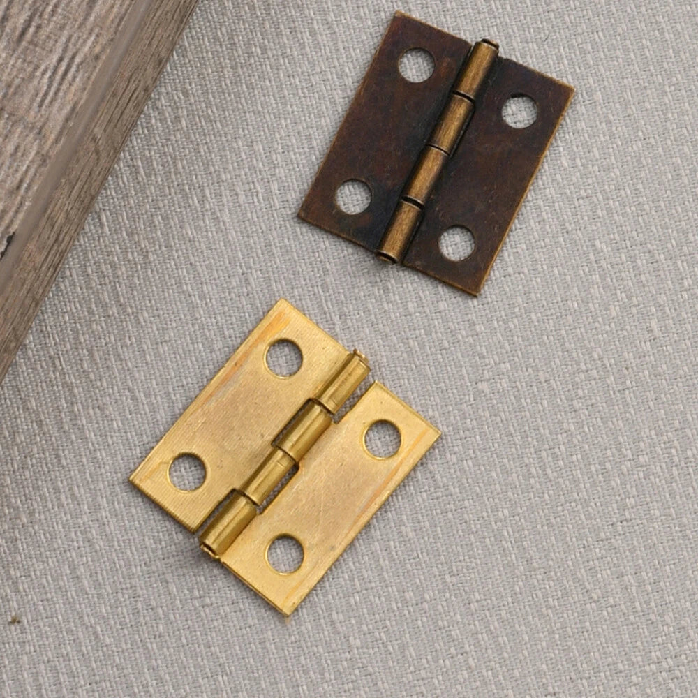 24pc Mini Hinge for Vintage Wooden Box Dollhouse Accessories (18mm x 15mm)