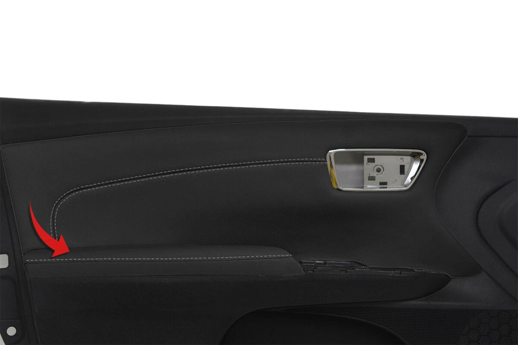 Armrest Door Panel Cover Leather for Toyota Avalon (2013–2018) Gray Stitch
