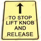 Stop Control Decal for David Brown 770 780 880 885 990 995 996 1210 1212