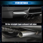 2 Pcs Exhaust Tip Tail Pipe for BMW 328i 325i E90 (2007–2010) Silver Tone