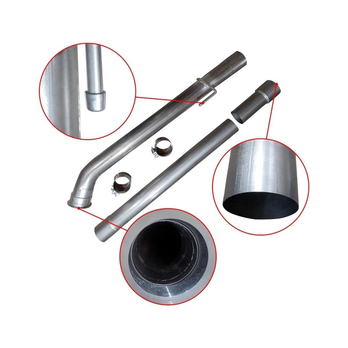 4" Diesel Turbo Exhaust Pipe for Dodge RAM 2500 3500 (2019–2024) CUMMINS 6.7L L6