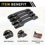 Set of 4 Exterior Door Handle Covers for Chevrolet Avalanche (2002–2013) Carbon Fiber