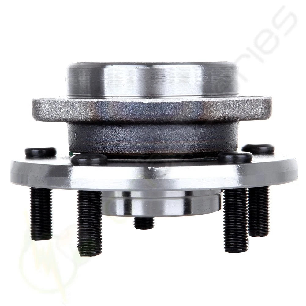 Set of 2 Front Wheel Hubs and Bearings + 2 Outer Tie Rod Ends for Dodge Avenger