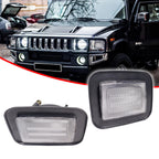 2X Front Clear Lens Parking Signal Light for Hummer H2 (2003–2009)