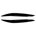 Headlight Eyebrows Trim for BMW X6 E71 E72 X6M X5M E70 (2008–2014) Black