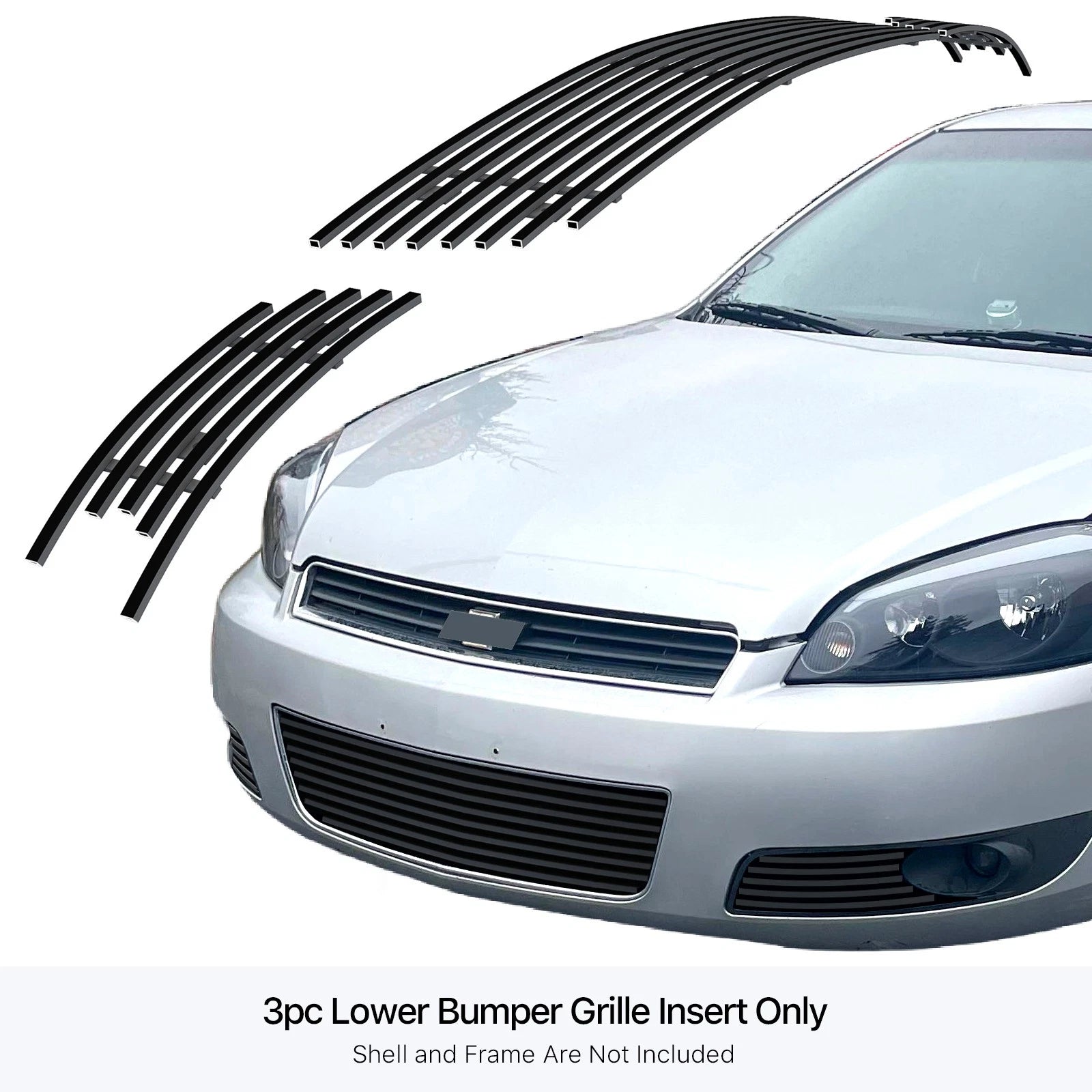 Stainless Black Billet Grille for Chevy Impala (2006-2013)