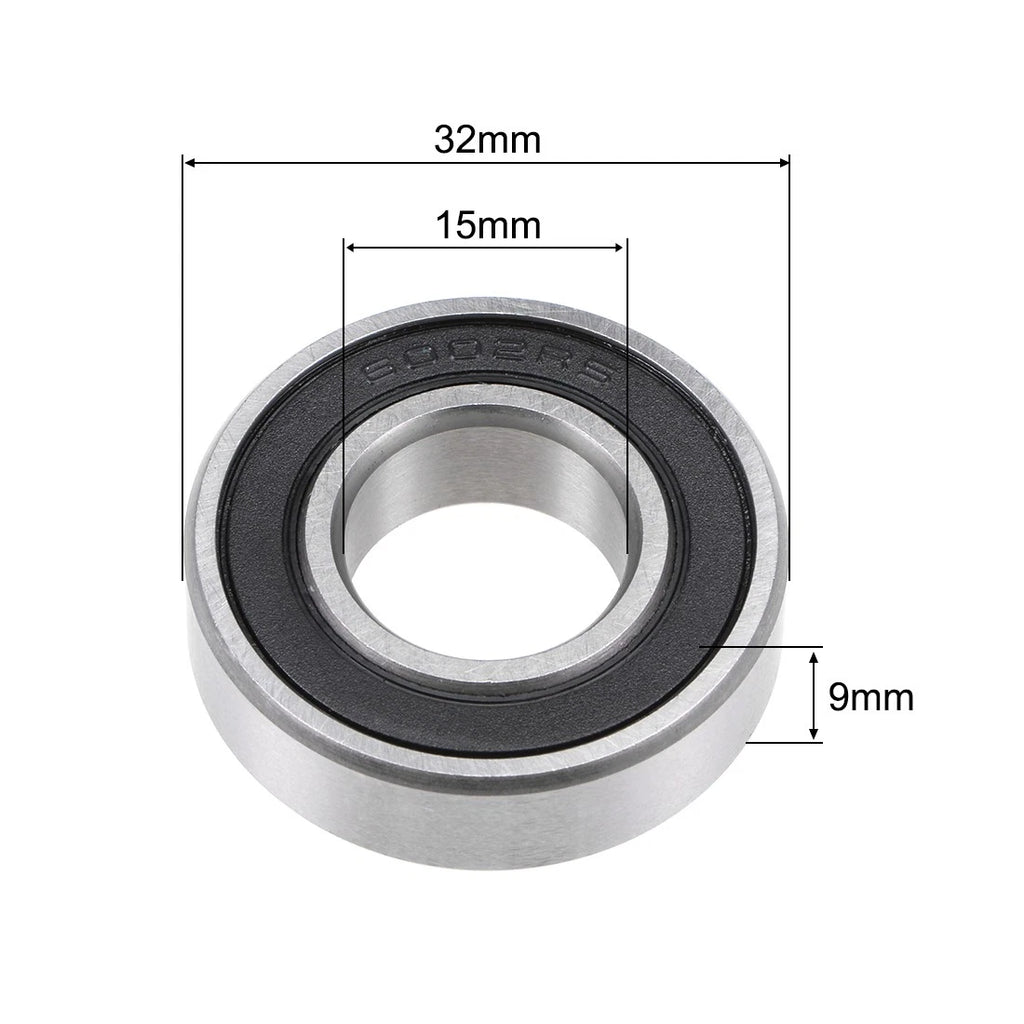 Set of 5 6002-2RS Ball Bearings for Various Models (15x32x9mm)