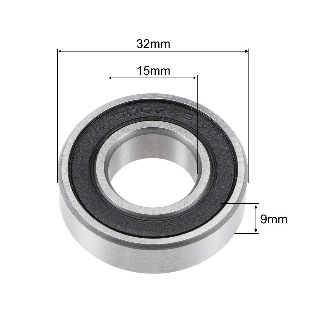 Set of 5 6002-2RS Ball Bearings for Various Models (15x32x9mm)