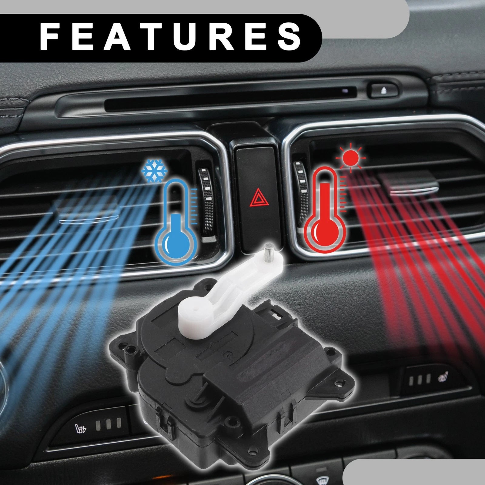 HVAC Heater Blend Door Actuator for Toyota Highlander (2003–2004) 8710648100