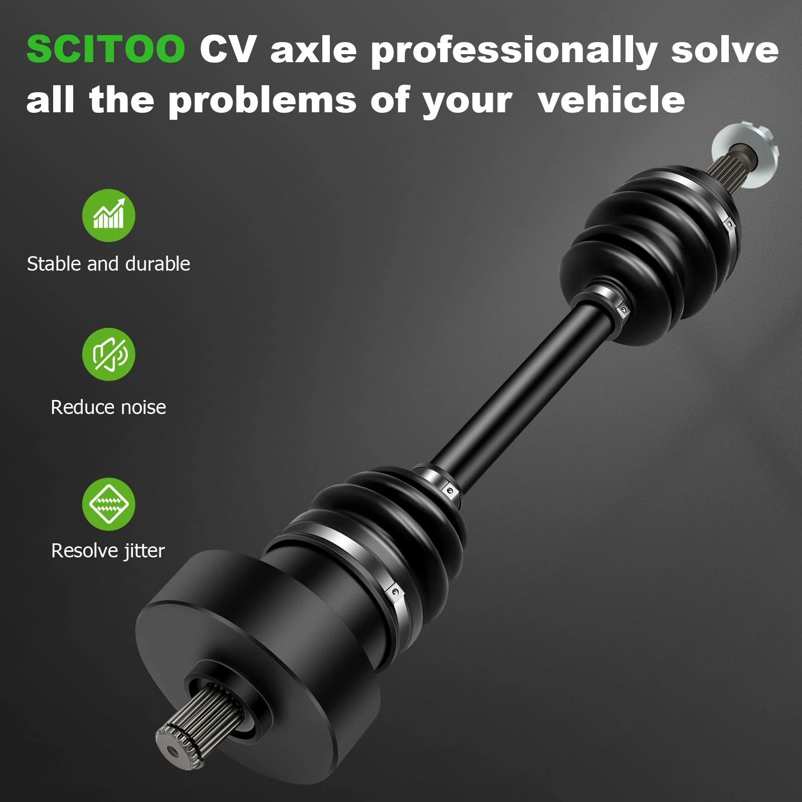 CV Axle Drive Shaft Set of 2 for Arctic Cat 250 300 (2002–2004)