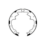 4 x Rear Brake Shoes,  Wheel Cylinders for Jeep Wrangler TJ (1996 - 2007)