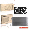 2X AC Condenser & Dual Cooling Fan Kit for Buick Envision (2016–2019)
