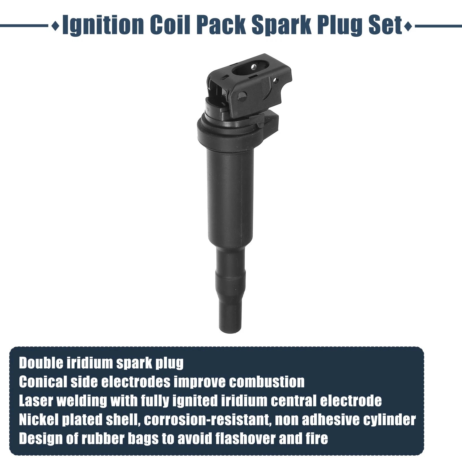Ignition Coils & Spark Plugs Set for BMW 3.0L (No Year Specified) 703820029984